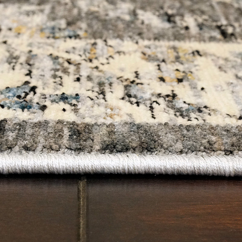 Tapis gris Whorton, Rectangle 2 pi x 3 pi 5 po