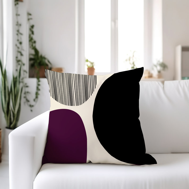 Jeté carré / extérieur en polyester Chamu, 16 po x 16 po, Purple