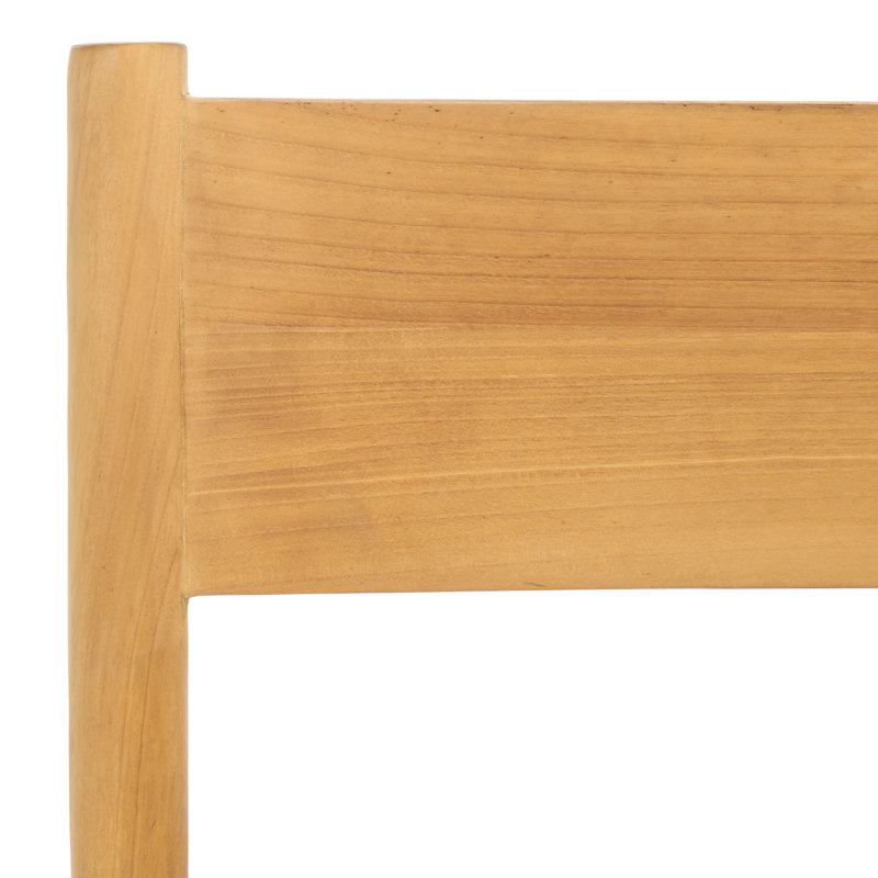 Devnie Woven Leather Counter Stool, Tan
