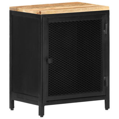 Edgar 40cm W Iron Bedside Table
