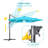 Salton 138 " W Rectangular Lighted Rotating and Adjustable Cantilever Umbrella with Crank Lift-1799483563