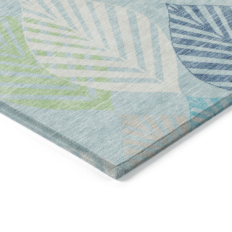 Tapis d'intérieur / extérieur antidérapant Neysa, Rectangle 1 pi 8 po x 2 pi 6 po