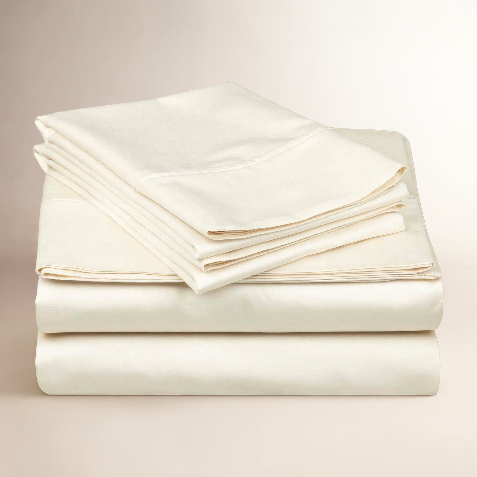 Edmont Cotton Sheet Set, Queen, Ivory