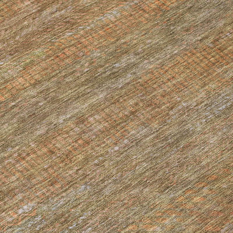 Elenore Brown Washable Indoor-Outdoor Rug - , 8' x 10'