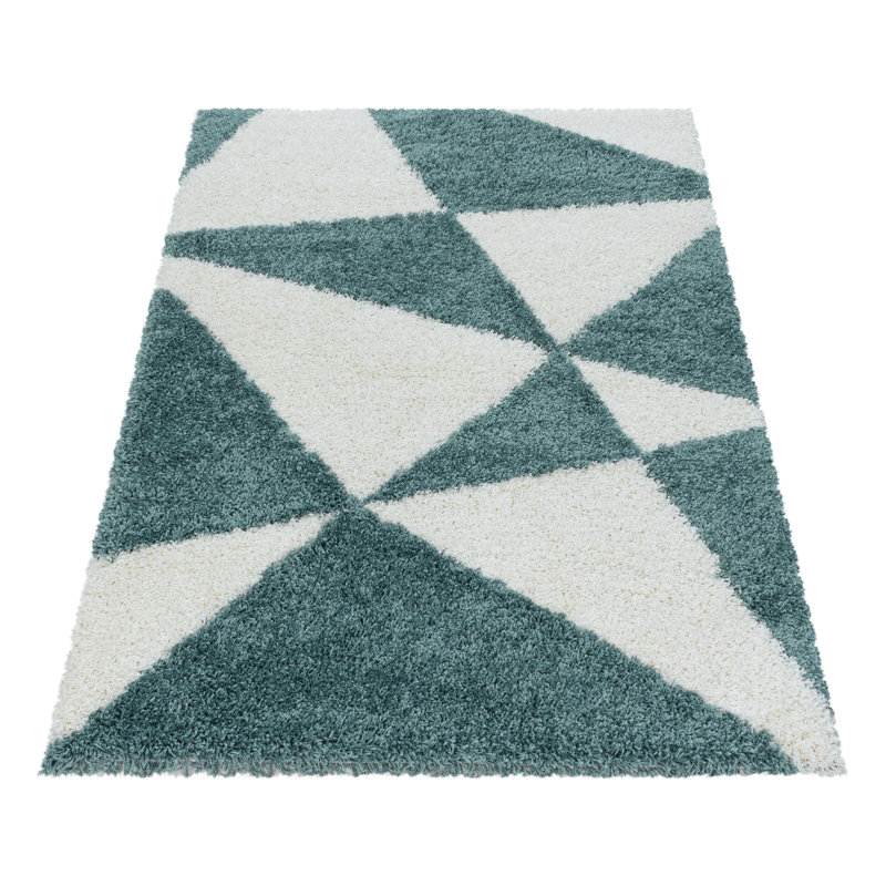 Tappahannock Shaggy Blue/Beige Rug, Rectangle 200 x 290cm