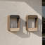 Lampe murale d'extérieur en métal avec DEL à énergie solaire avec crépuscule à l'aube (ensemble de 2)-1271813114-1273806414