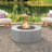Outdoor Propane Fire Pit 50000 BTU,38.2" Round with Faux Stone Finish,Outside Fire Pit Table with Steel Burner, Lava Rocks, Waterproof Cover-138809461