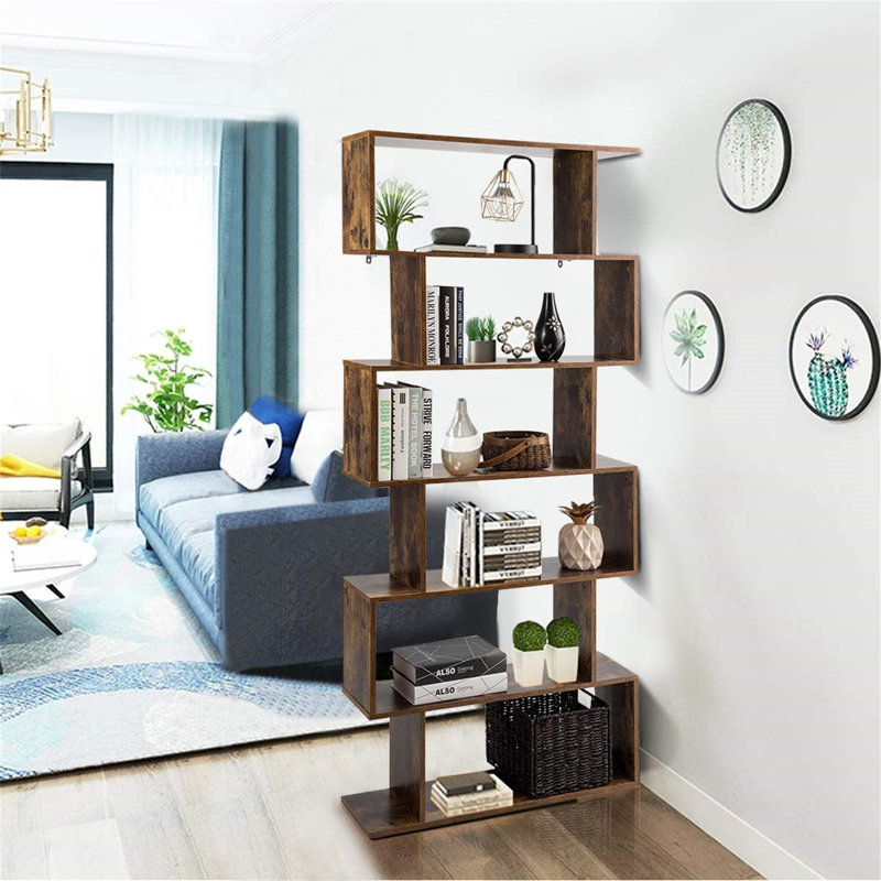 192cm H x 80cm W Geometric Bookcase