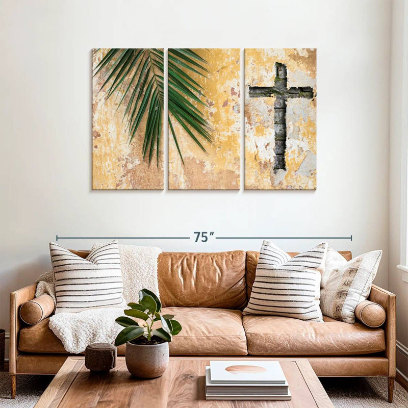 Adella Cross Shaped Imprint, 36" H x 57" W
