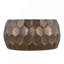 Table basse ronde avec base brillante à motif de losanges, table basse de salon pour la maison-526986769