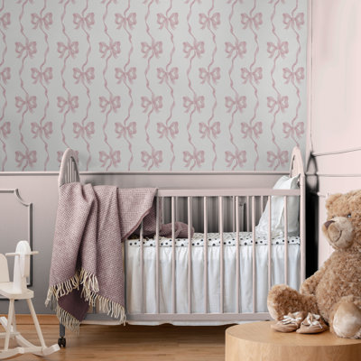 Cath Kidston Ribbon Bow Wallpaper
