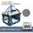 GOOPAWS Soft Pet Crates Kennel 3 Door Soft Sided Travel Pet Carrier, Teal Blue, 30''-510460065