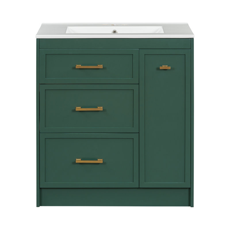 Ensemble de meuble-lavabo classique 30 po, Vert