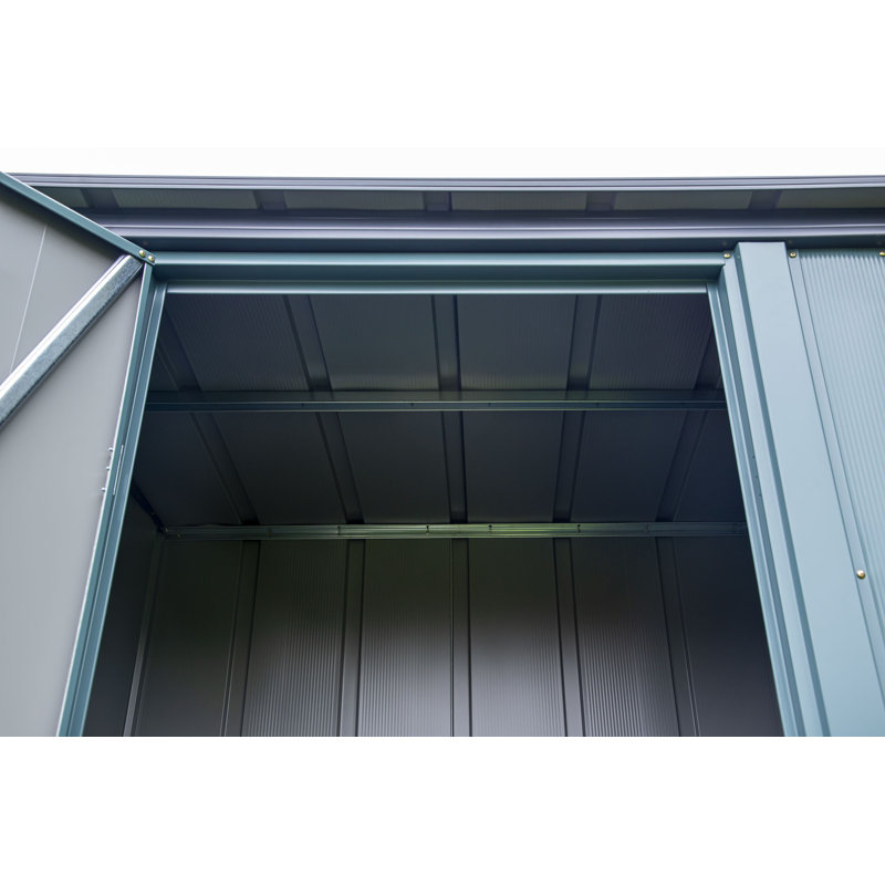 Juniper Berry 4' x 3' Steel Patio Storage Shed Kit