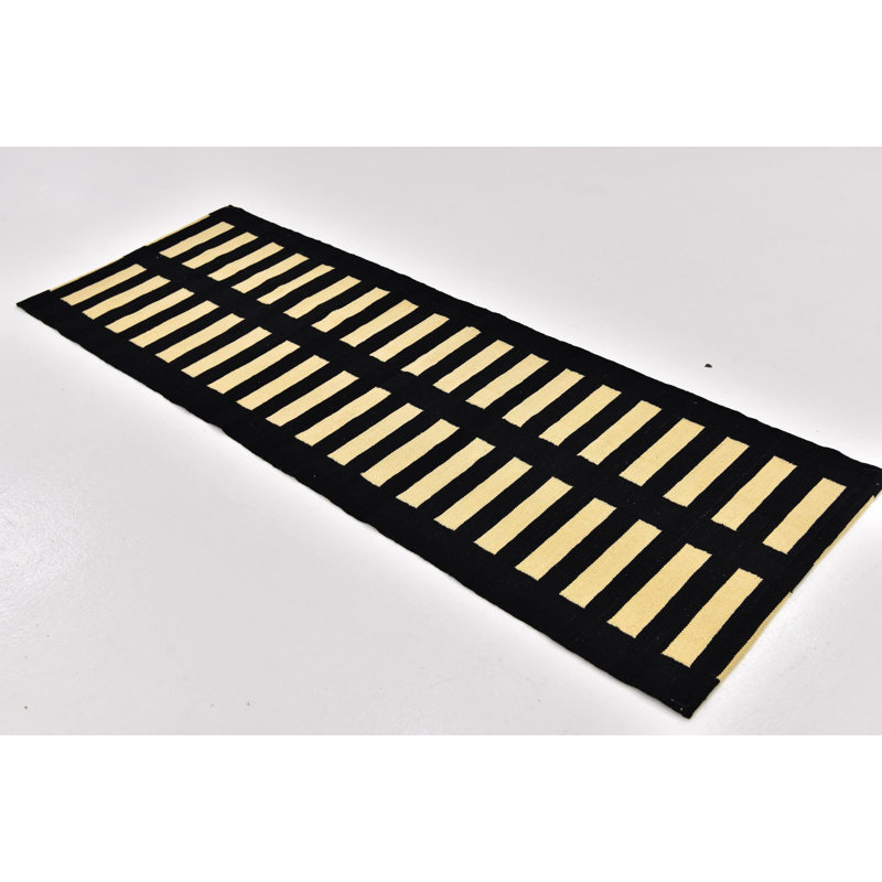 Tapis de couloir noir Jessen