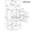 Ensemble de meuble-lavabo simple 20 po avec dessus en céramique Tika