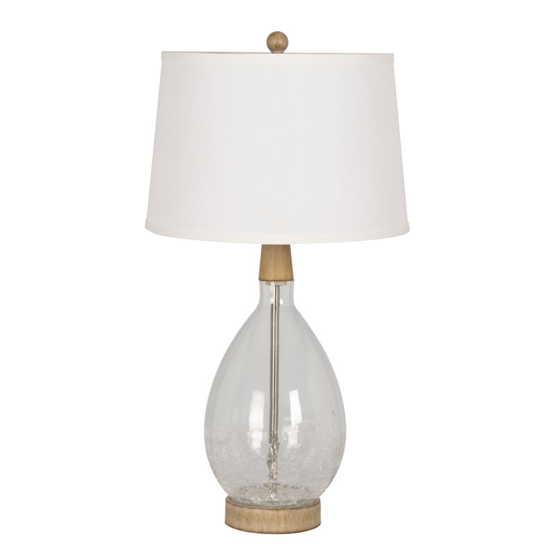 Rosecliff Heights 28" Table Lamp, Clear Glass & Reviews | Wayfair