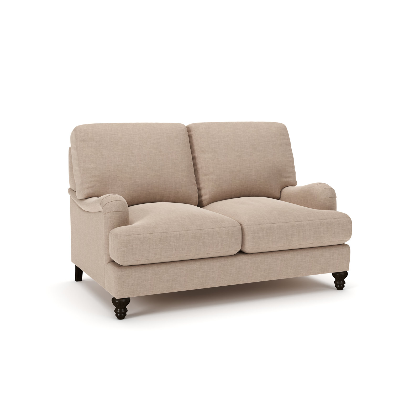 Walters 59'' Upholstered Loveseat, Conversation Linen Basketweave