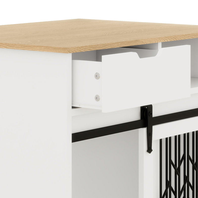 Modern Pet Crate Kitchen Island
