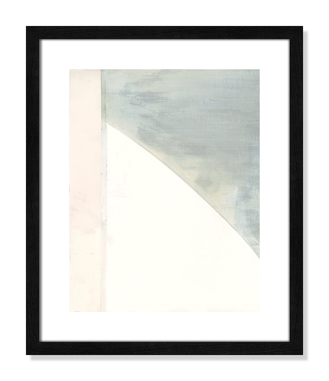 Alexandria "In Neutral I" Painting by Cartissi, 19" H x 16" W x 0.75" D, Black Wood Framed Paper