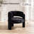 Modern Upholstered Barrel Dining Armchair-568096111
