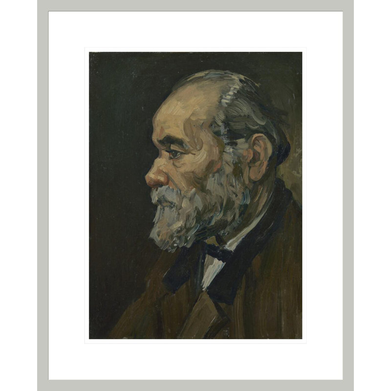 Portrait d'un vieil homme par Vincent van Gogh, impression giclée encadrée, 21.75" H x 17.62" W