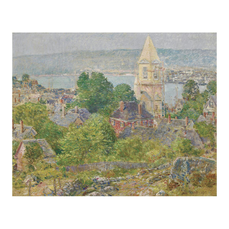 «Gloucester» par Childe Hassam - estampe numérique, H 22 po x l 28 po