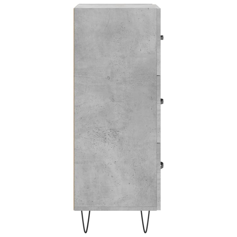 Malynda Sideboard 34,5x34x90 cm Engineered Wood, Concrete Grey