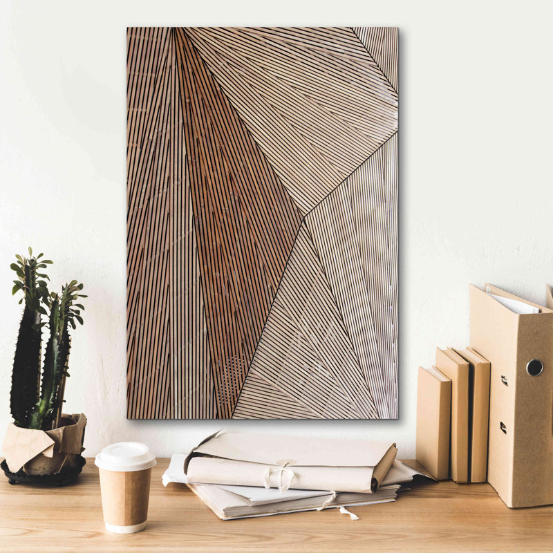«Wooden Structure» par Design Fabrikken, estampe numérique sur toile, H 26 po x l 18 po x P 0,75 po