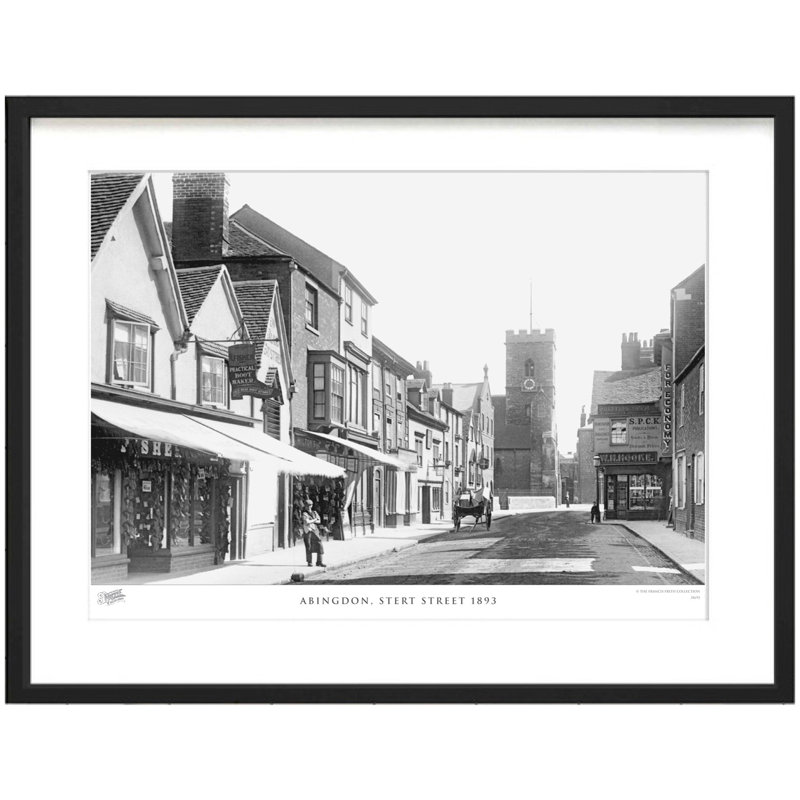 Abingdon, Stert Street 1893 by Francis Frith - Single Picture Frame Print, 45cm H x 60cm W x 2.3cm D