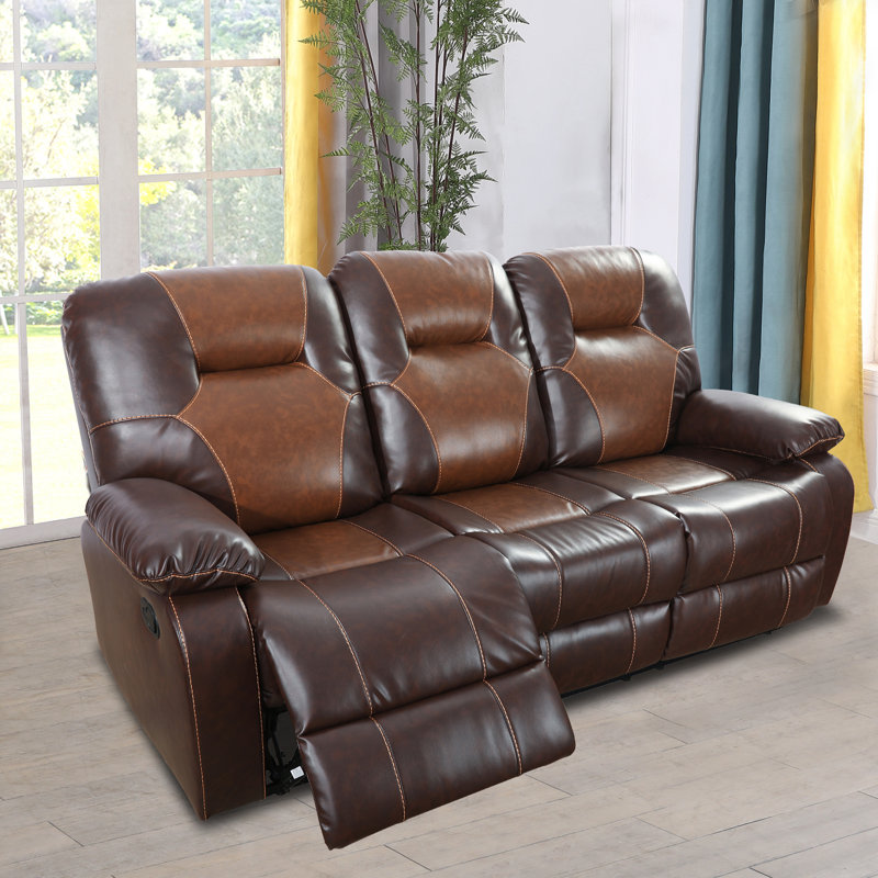 Canapé inclinable en similicuir 83,5 po Ardahan