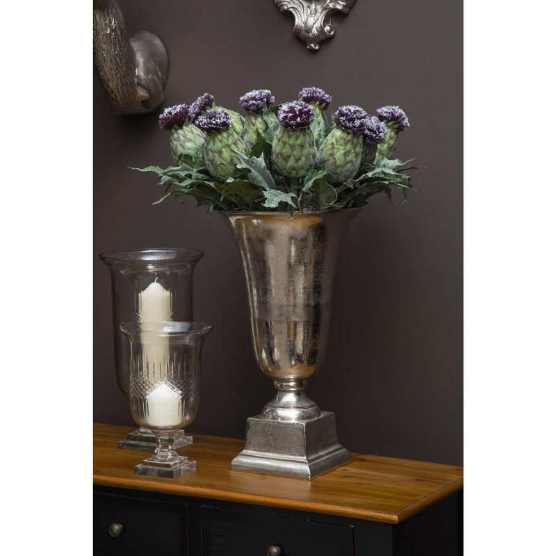 Glass Tabletop Hurricane, 29cm H x 18cm W x 18cm D