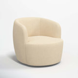 Maya Swivel Chair In Boucle