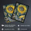 Mandala Pattern Sunflower Design Wall Art Print