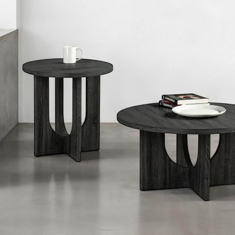 Ensemble de 3 tables basses Nolan, Gris
