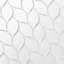 Art Deco Handmade Frosted Mirror 12" x 13" Glass Peel & Stick Tear Drop Mosaic Tile
