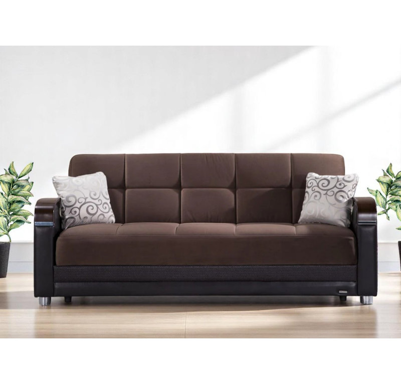 Canapé convertible, Brun