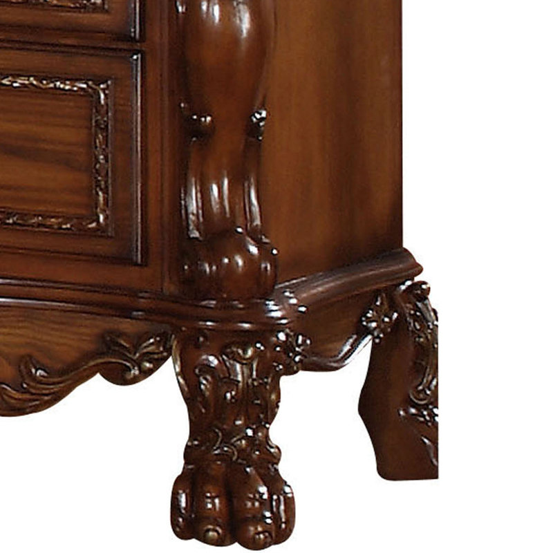 Table de chevet 2 tiroirs Cherry Oak