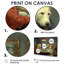 Chiens, jeu de poker - impression sur toile, animaux blancs-1211196892-1211196894-1211196895
