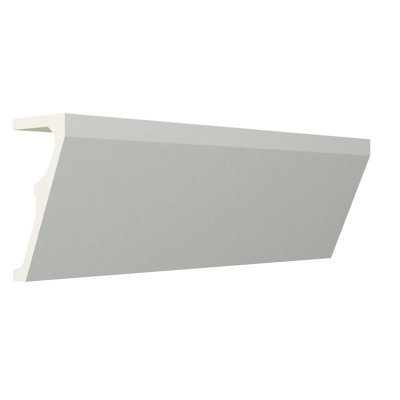 EnduraGlow Armain Crown Moulding, Backlit LED Compatible, 3 1/8"H x 6"P x 94 1/2"L, Primed Urethane