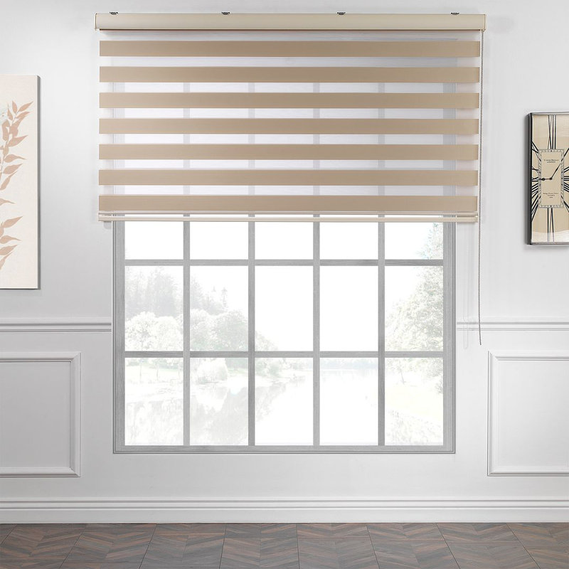 Semi Sheer Roller Shade, Brown, 185cm L x 102cm W