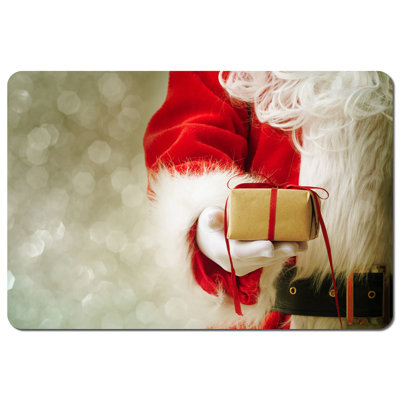 Gibson Polyester, Wood/Bamboo No Pattern Rectangle Placemat