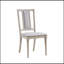 Ensemble de 2 chaises d'appoint Marta en lin et finition naturelle beige