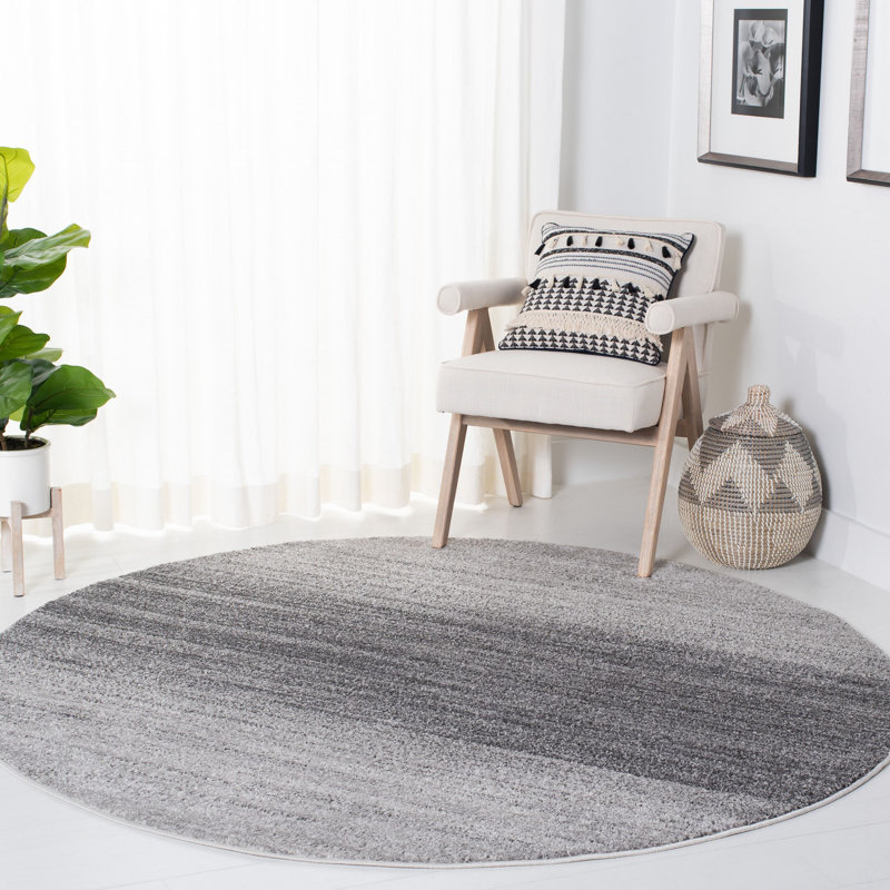 Escudero Performance Solid Color Rug, Round 4'