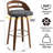 Mahtab Upholstered Swivel Bar Stools-674951265-674951274