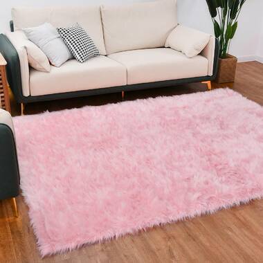 Ranyah Performance Pink Rug in 2023  Pink room decor, Pink dorm rooms,  Fuzzy rug