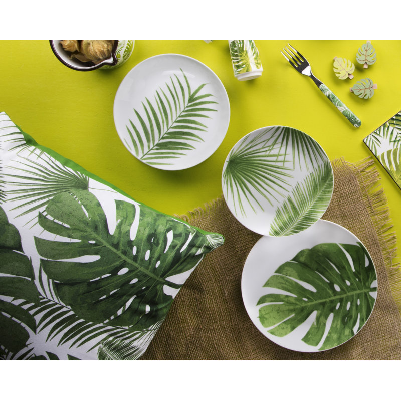 Foliage Piece Porcelain Dinnerware Set - Service for 6