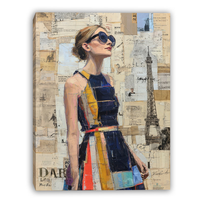 Art mural sur toile Elegant Wanderer, l 24 po x H 36 po x P 1,5 po