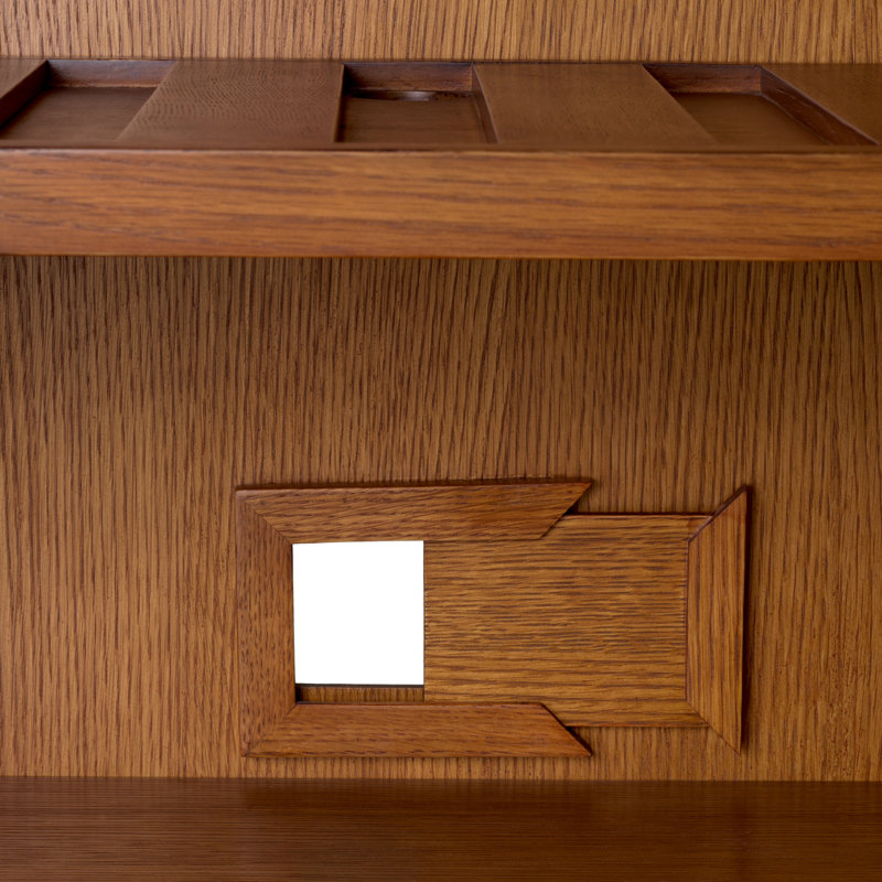 Borchard Solid Wood Bar Cabinet