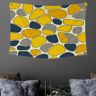 Geometric Shapes Wall Tapestry -  Abstract Wall Decor